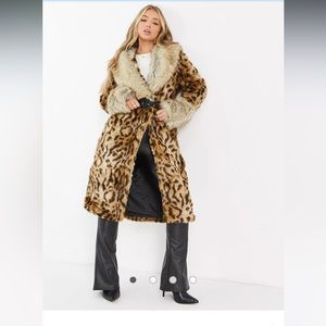 Kendall + Kylie NWT Faux Fur Coat